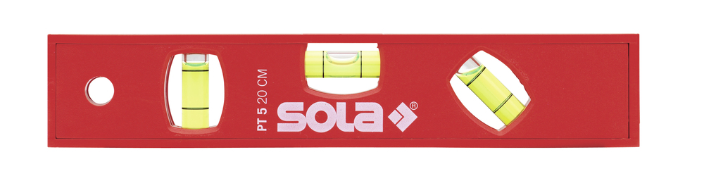 Kunststof waterpas PTM5/20 blister 20cm 3 libellen