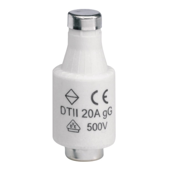 Smeltzekering DII 20A traag 5 stuks