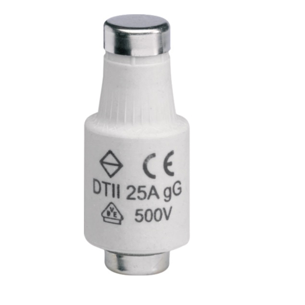 Smeltzekering DII 25A traag 5 stuks