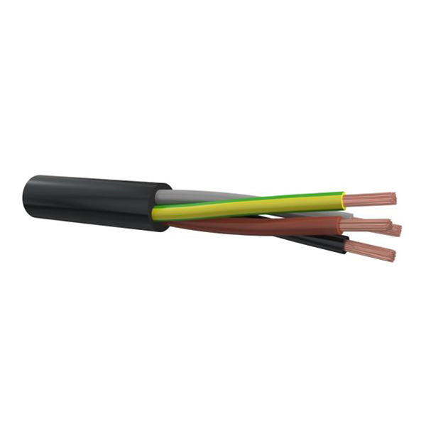 VMvL H05VV-F 3×1.5 zwart