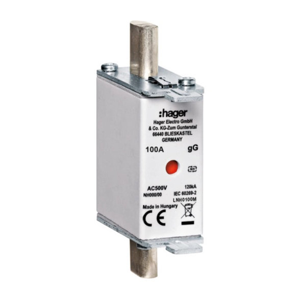 Mespatroon traag 100A NH000 GG 3 stuks