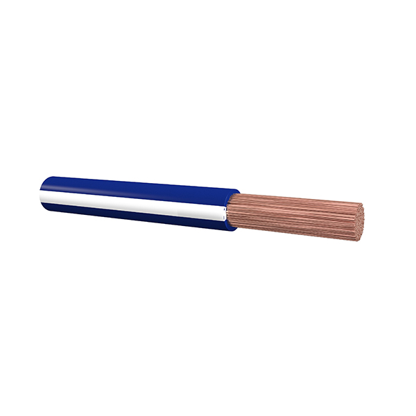 Montagedraad H05V-K 1.0  blauw/wit rol=250m