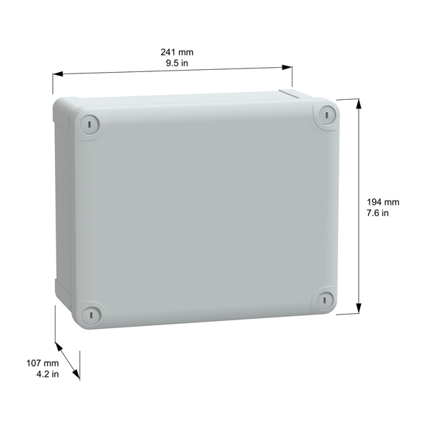 SE NSYTBS241910 ABS box 241x194x107mm