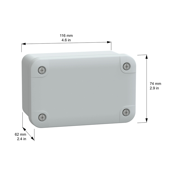 SE NSYTBS1176 ABS box 116x74x62mm