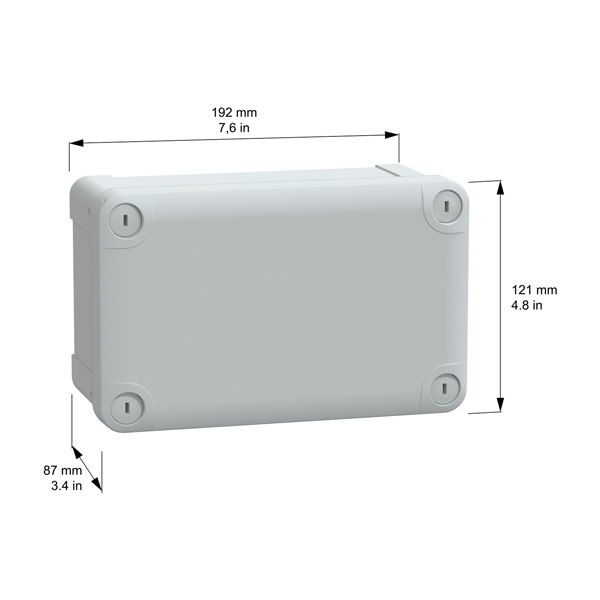 SE NSYTBS19128 ABS box 192x121x87mm