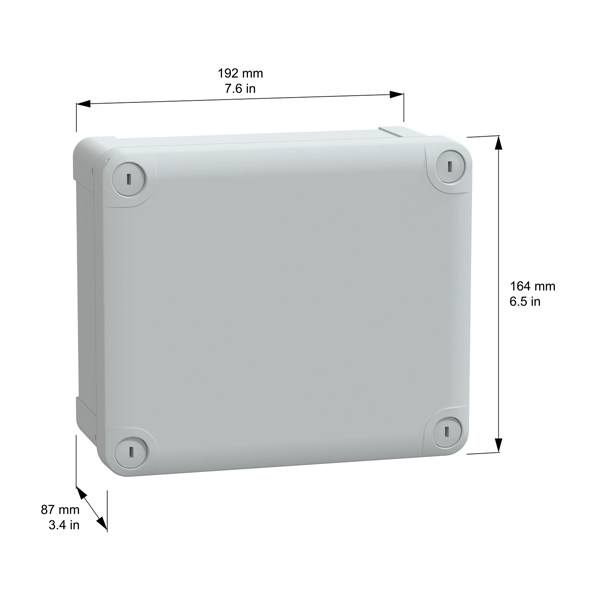 SE NSYTBS19168 ABS box 192x164x87mm