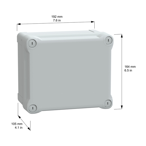 SE NSYTBS191610H ABS box 192x164x105mm