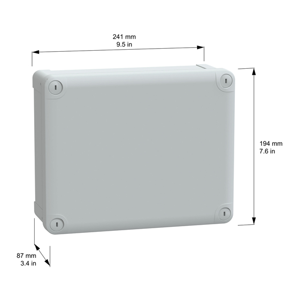 SE NSYTBS24198 ABS box 241x194x87mm
