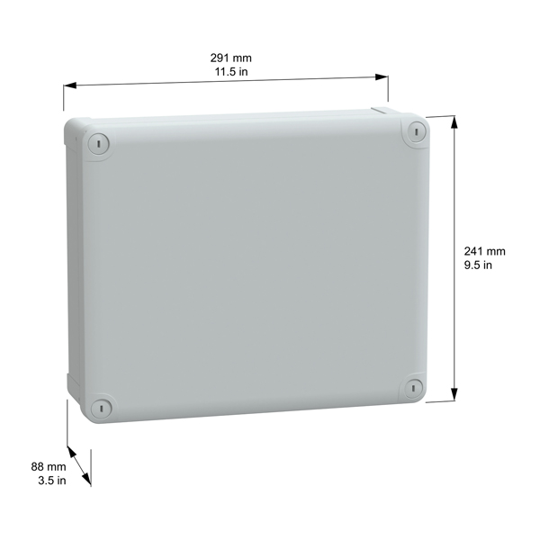 SE NSYTBS29248 ABS box 291x241x88mm