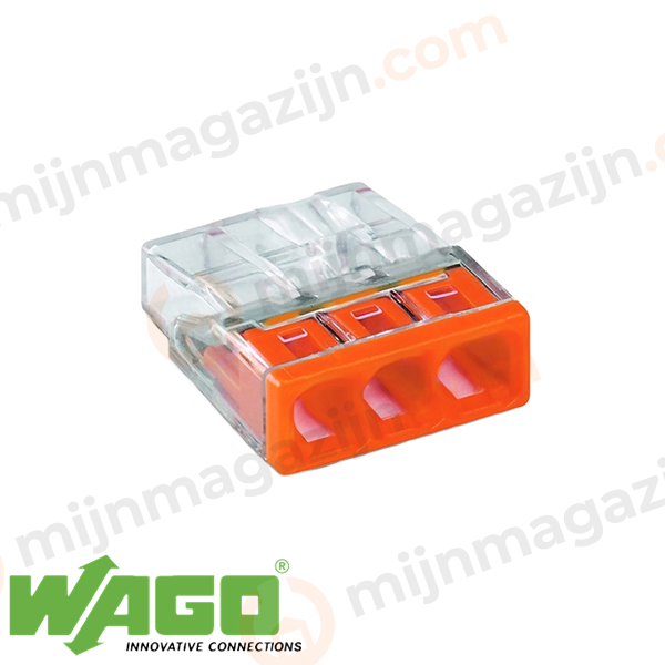Wago 2273-203 lasklem transp./or. 3-v compact