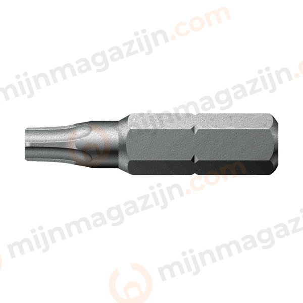 1/4 insertbit TORX T40H L=25mm Met gaatje in punt