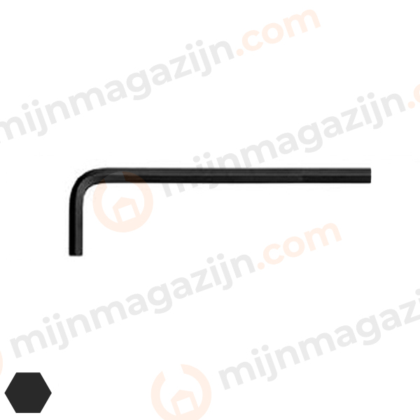 Inbussleutel 0.89x31mm kort zonder kogel zwart