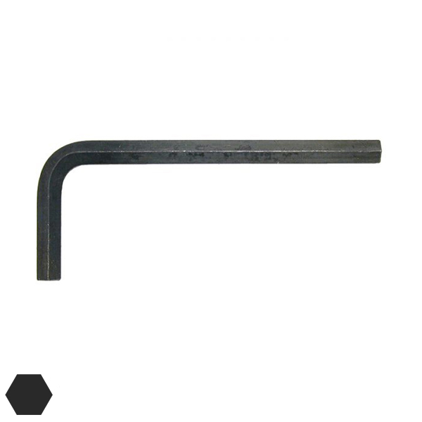 Inbussleutel 0.89x31mm kort zonder kogel zwart