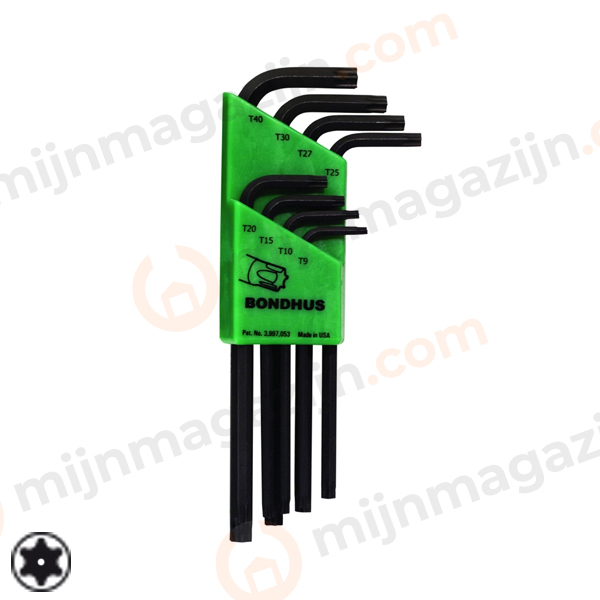 Bondhus set torx T9-T40 lang met gaatje