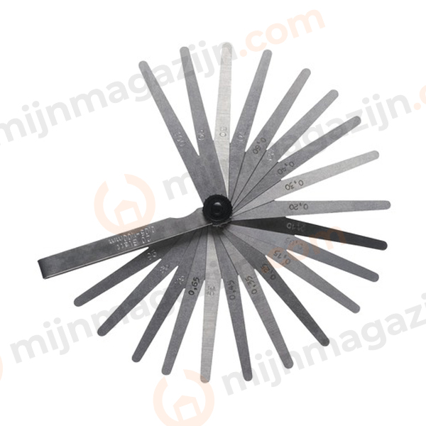 Precisie voelermaat bereik 0.05-1.0mm 20 bladen