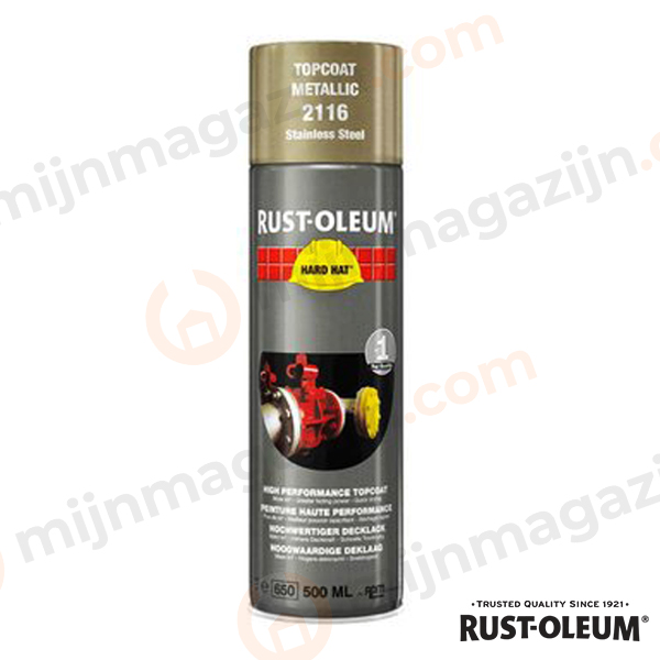 Rustoleum RAL2116 Hoogglans Stainless Steel 500ml
