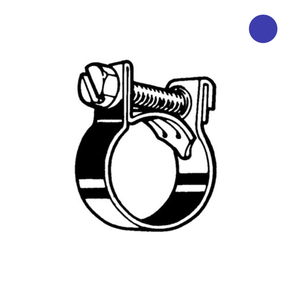 ABA mini slangklem RVS A2 NR.9, 8-9.5mm