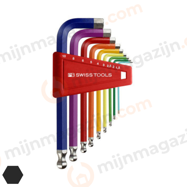 PB set rainbow 1.5-10mm kort met kogel