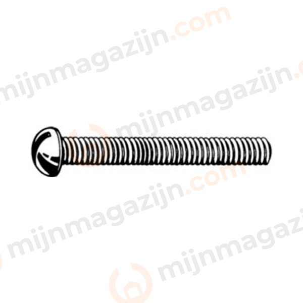 Platbolkop zaaggleuf BSW 3/16X3/4 Staal 4.8