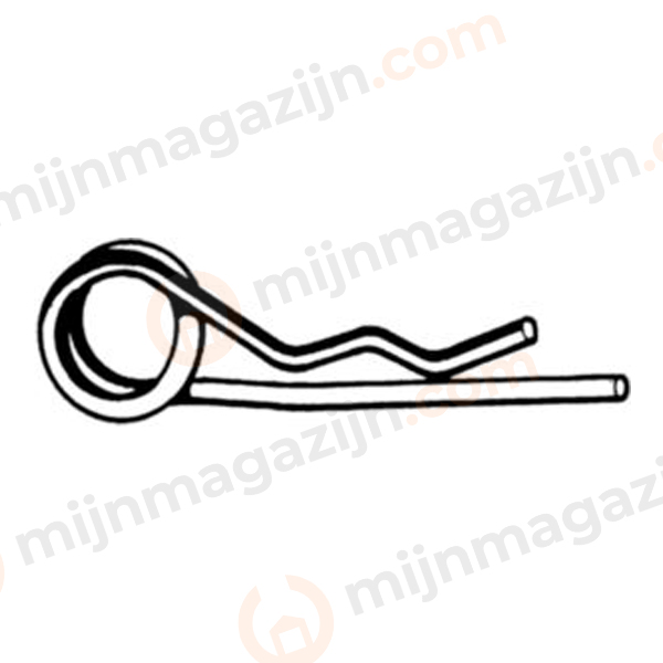 D11024 Borgclip dubbel 7mm