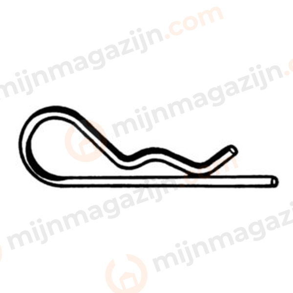 D11024 Borgclip enkel 6 (=5 mm) EVZ