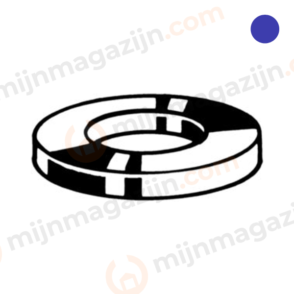 D125A Sluitring M8 RVS A4