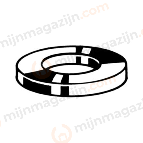 D125A Sluitring M10 staal blank