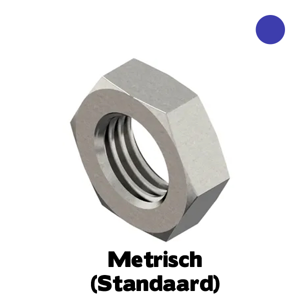 D439B lage moer M16 RVS A4