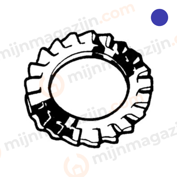 D6798A Tandveerring buiten M5 5.1x9x1.5mm RVS A4
