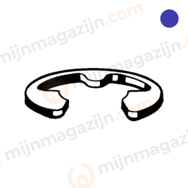 D6799 Asborgring groef 3.2mm RVS