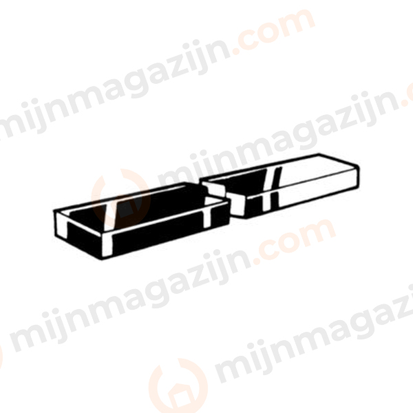 D6880 Spiestaal 12x8x1000mm blank