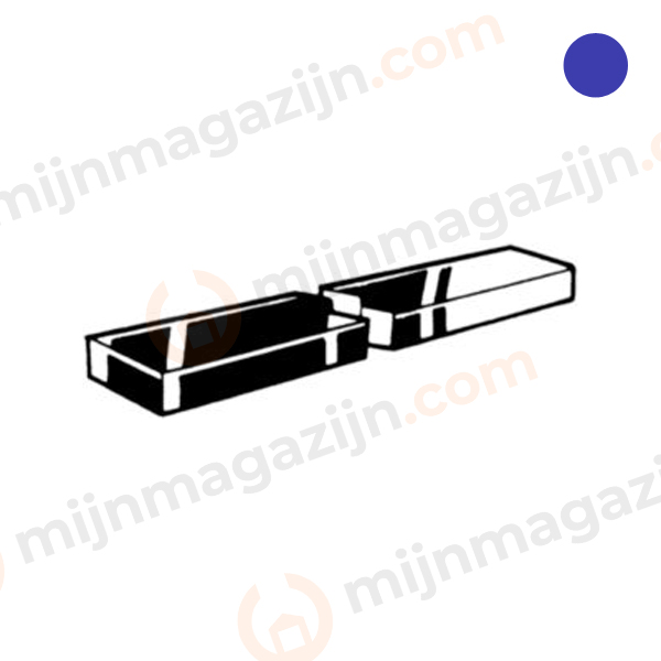 D6880 Spiestaal 12x8x1000mm RVS A4