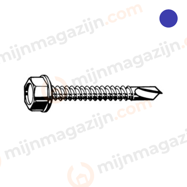 D7504K Plaatschroef zelfb. 6k 4.8x25mm RVS A2