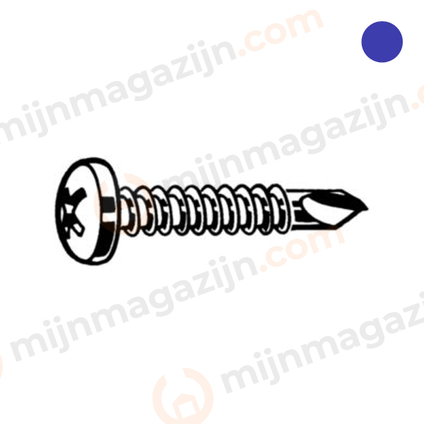 D7504M Plaatschroef zelfb. bolkop 4.2x16mm RVS A4