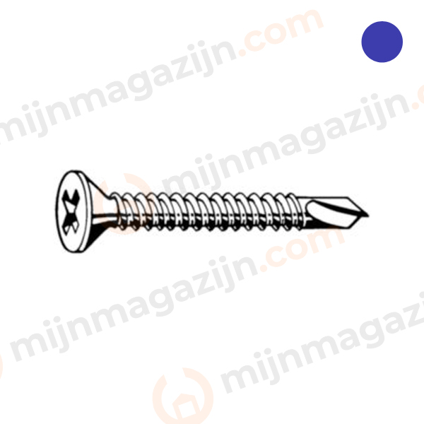 D7504O Plaatschroef zelfb VK PH 3.9x19mm RVS A2