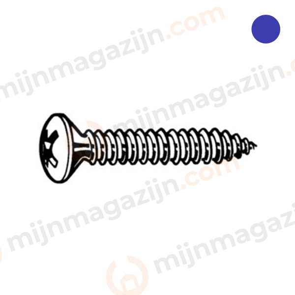 D7983CH Plaatschroef BVK PH 4.8x50mm RVS A4