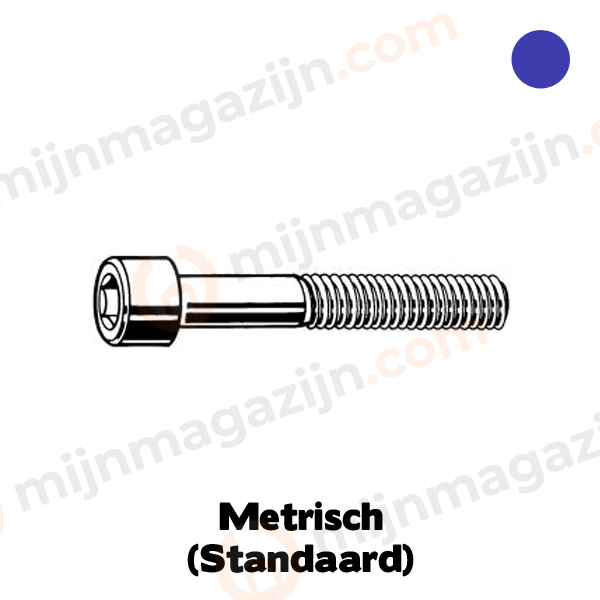 D912 Cilinderkop inbusbout M8X150 RVS A4