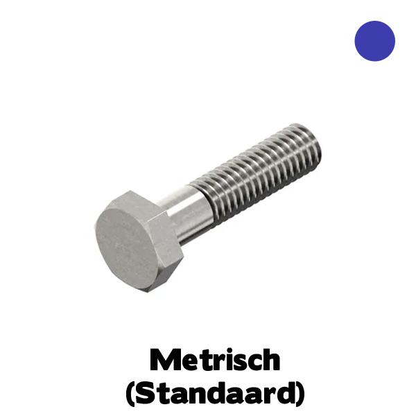 D931 Borstbout M16x200 RVS A4