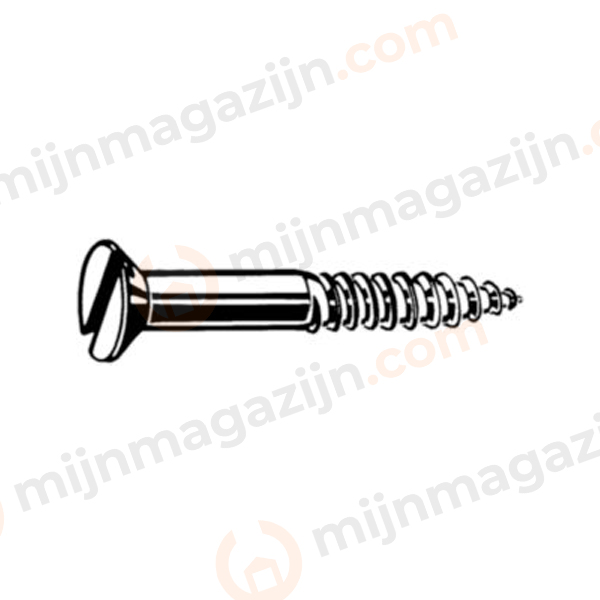 D97 Verzonkenkop houtschr.zaagsnede 8X70mm RVS A4