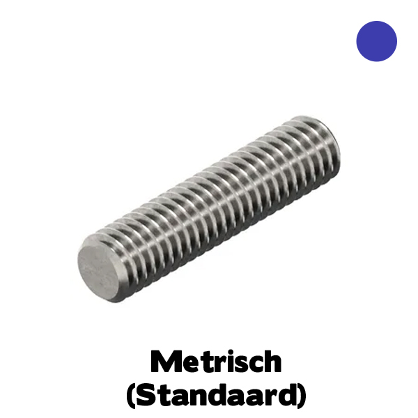 D976-1 RVS A4 draadstang 1mtr M6