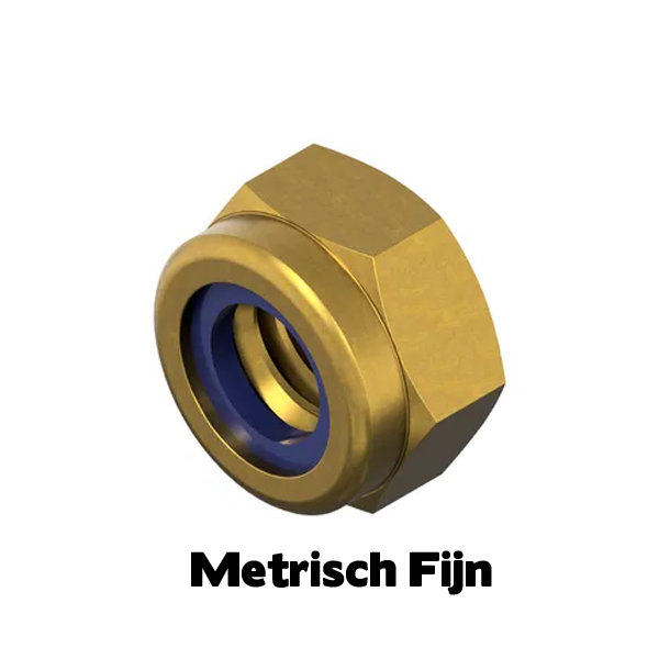 D985 Moer zelfborgend MF M12x1.25 CrIII geel EVZ