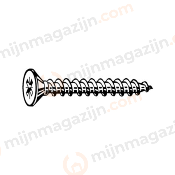 Spaanplaatschroef VK PZ2 4.5x25mm EVZ