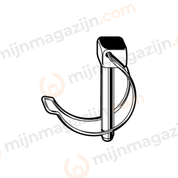 Verende pijpborgpen 8x50mm EVZ