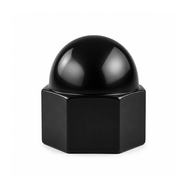 Kunststof beschermkap model 6-kant zwart  M8-13mm