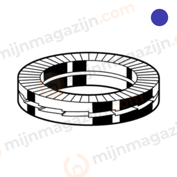 Nordlock RVS A4 borgring M4
