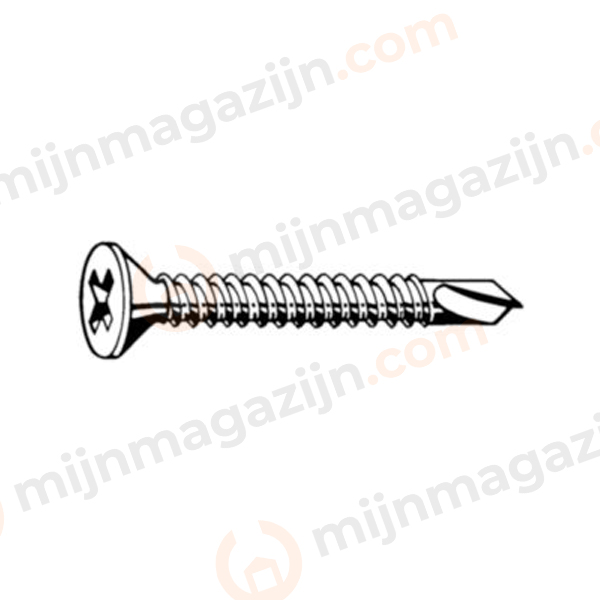 D7504O Plaatschroef zelfb. EVZ vk 3.5x19mm