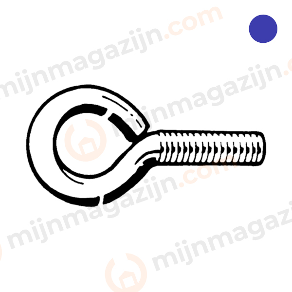 ART111R schroefoog M8x80x10 RVS A2