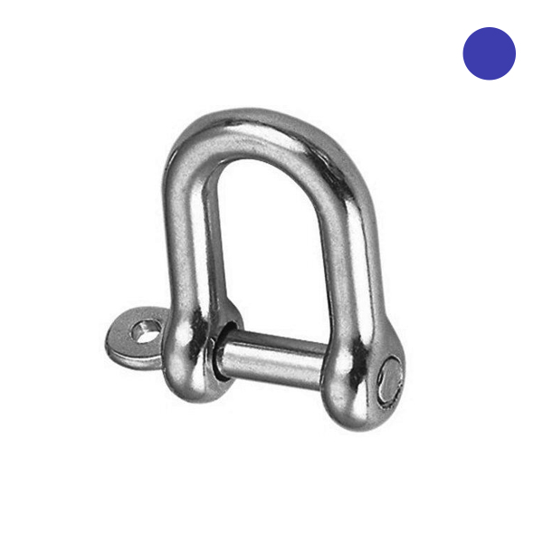 D9076 D-sluiting 10mm RVS A4