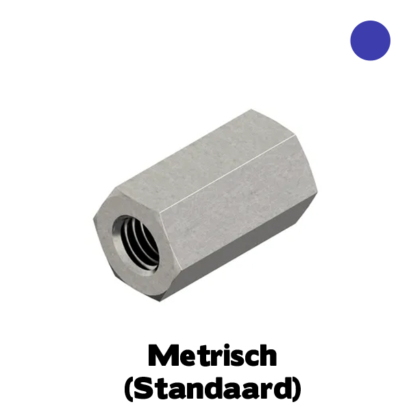 D6334 Verbindings/koppelmoer 3xD M14 RVS A4