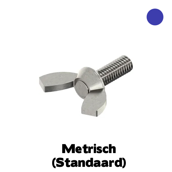 Vleugelbout M10X40 AM model RVS A4